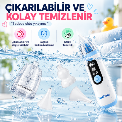 Nefibaby™ 3 Kademeli Elektrikli Burun Aspiratörü